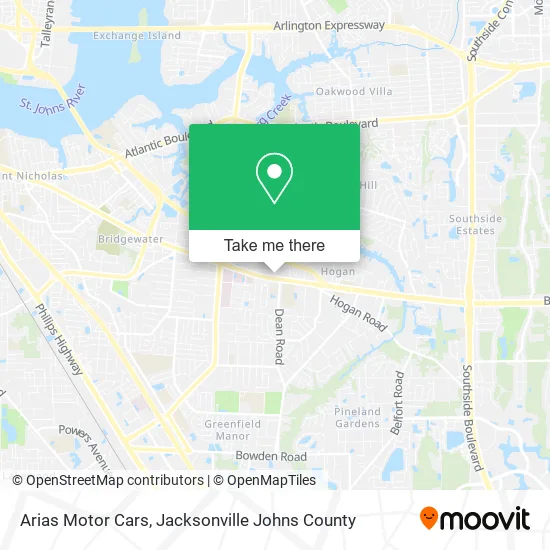 Arias Motor Cars map