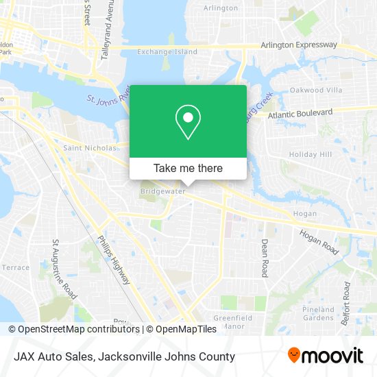 Mapa de JAX Auto Sales