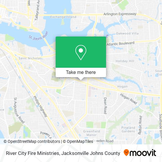 Mapa de River City Fire Ministries