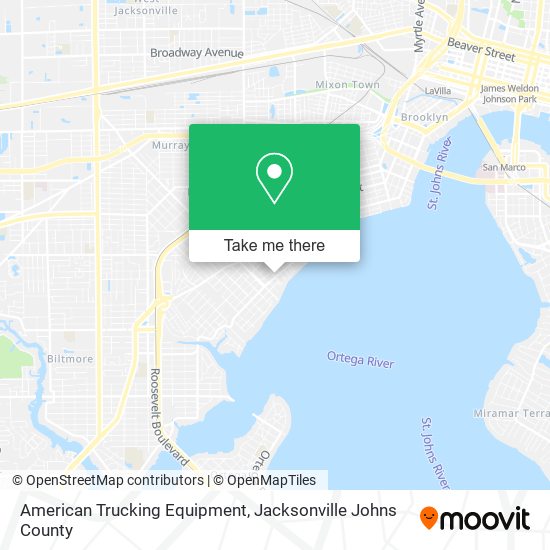 American Trucking Equipment map
