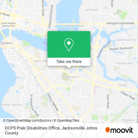 DCPS Prek Disabilities Office map