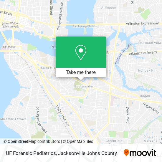 UF Forensic Pediatrics map
