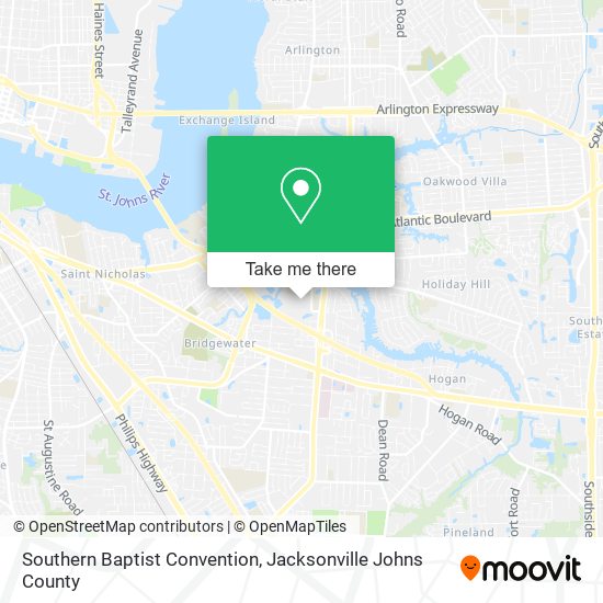 Mapa de Southern Baptist Convention