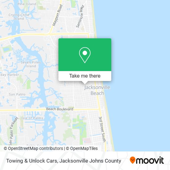 Towing & Unlock Cars map