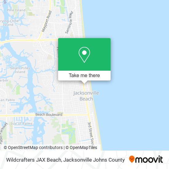 Mapa de Wildcrafters JAX Beach