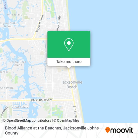 Blood Alliance at the Beaches map