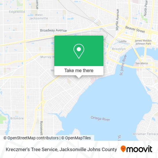 Kreczmer's Tree Service map