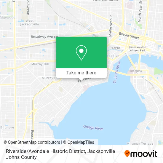 Riverside / Avondale Historic District map