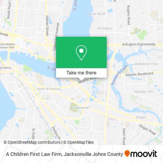 A Children First Law Firm map