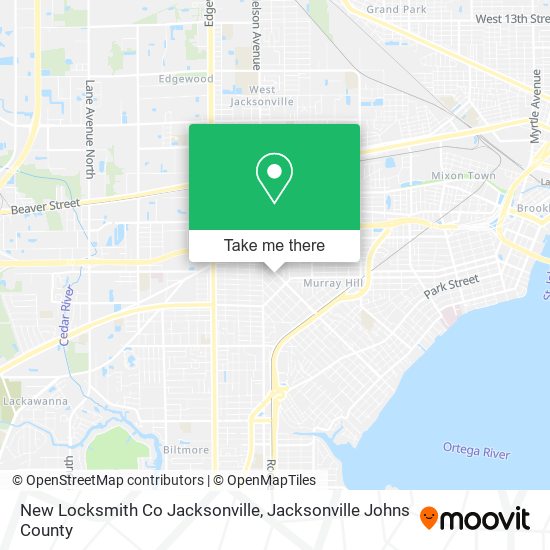 New Locksmith Co Jacksonville map