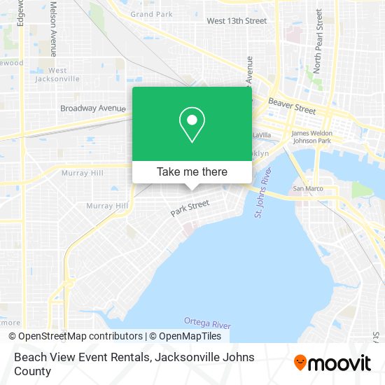 Beach View Event Rentals map
