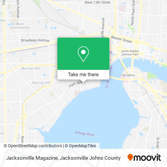 Jacksonville Magazine map