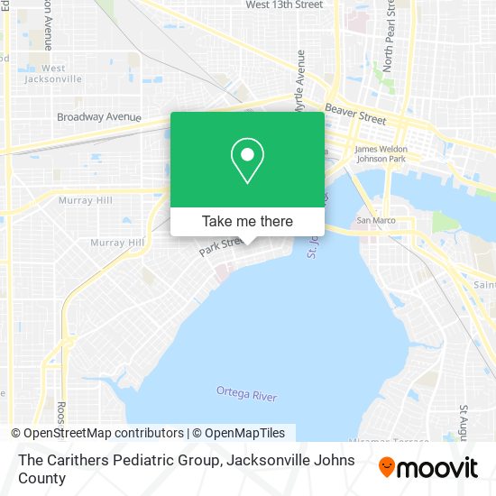 The Carithers Pediatric Group map
