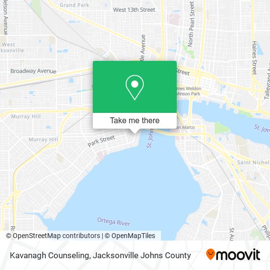 Kavanagh Counseling map