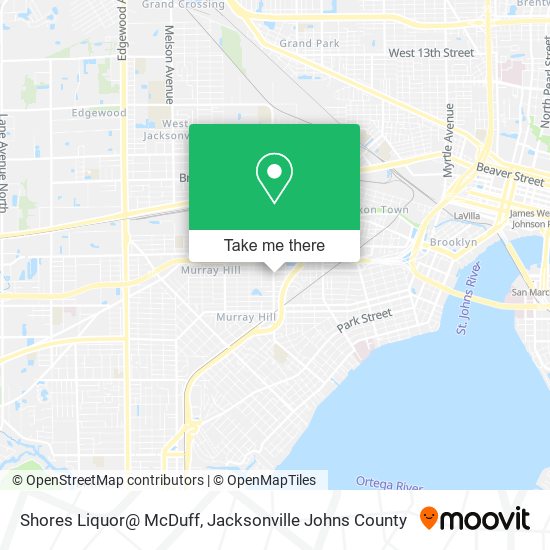 Shores Liquor@ McDuff map