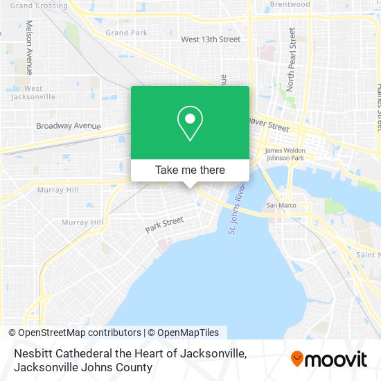 Nesbitt Cathederal the Heart of Jacksonville map