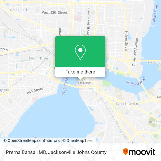 Prerna Bansal, MD map