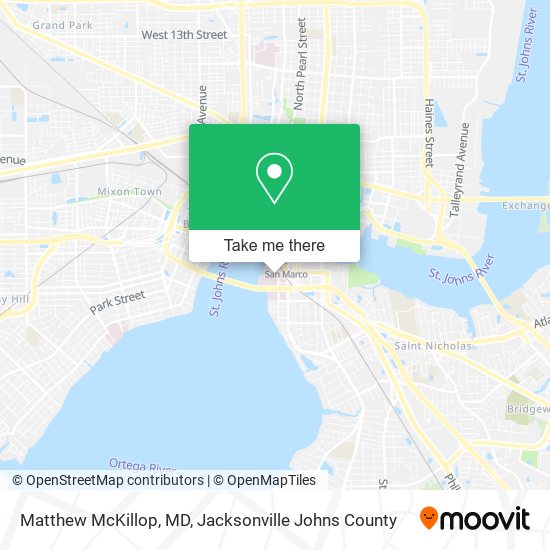 Matthew McKillop, MD map