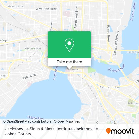 Jacksonville Sinus & Nasal Institute map