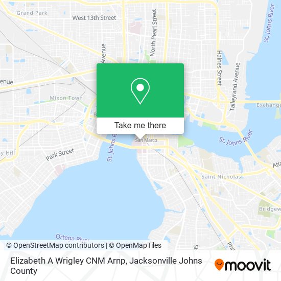 Elizabeth A Wrigley CNM Arnp map
