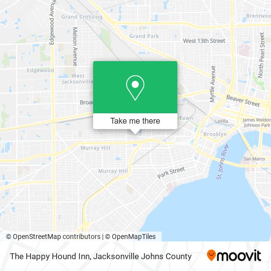 The Happy Hound Inn map