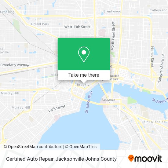 Certified Auto Repair map