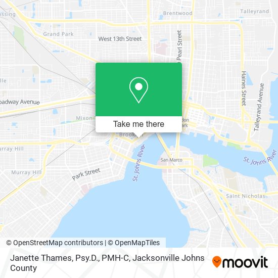 Janette Thames, Psy.D., PMH-C map