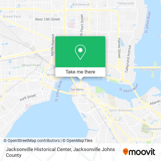 Mapa de Jacksonville Historical Center