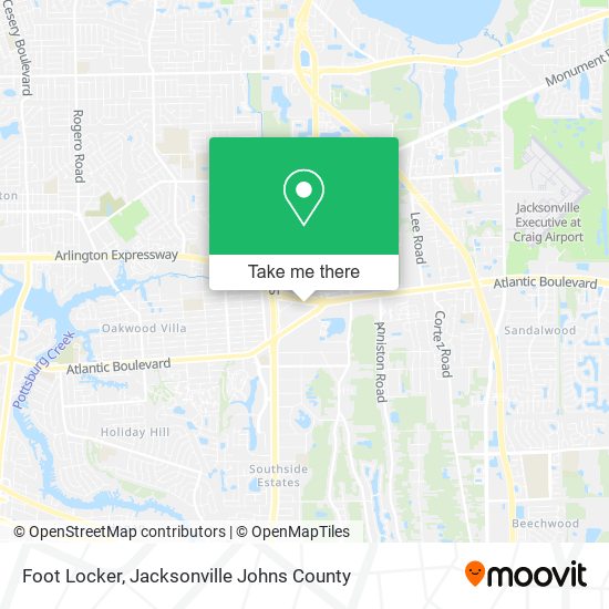 Foot Locker map