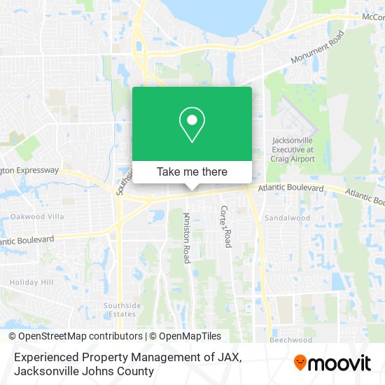 Mapa de Experienced Property Management of JAX