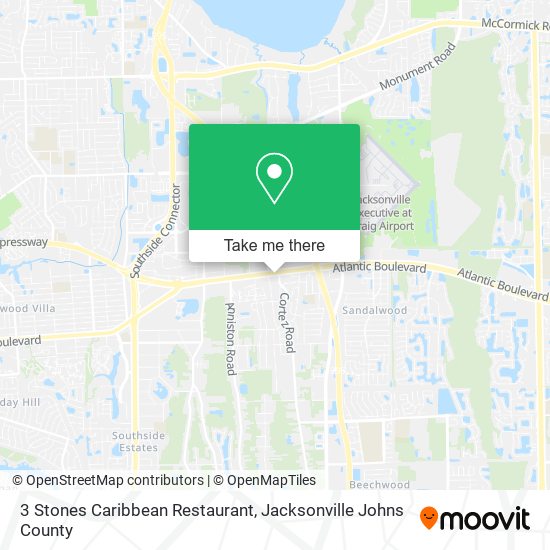 3 Stones Caribbean Restaurant map