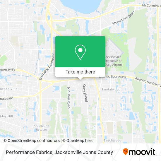 Performance Fabrics map