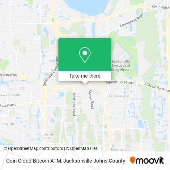 Mapa de Coin Cloud Bitcoin ATM