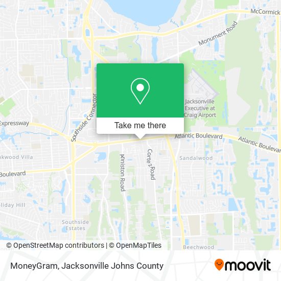 MoneyGram map
