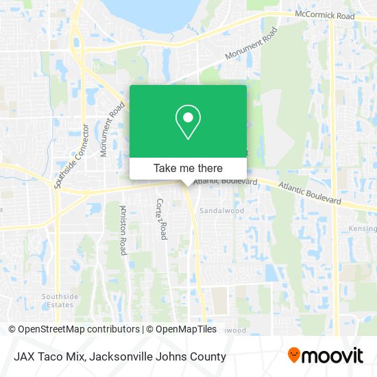 Mapa de JAX Taco Mix