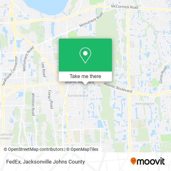 FedEx map