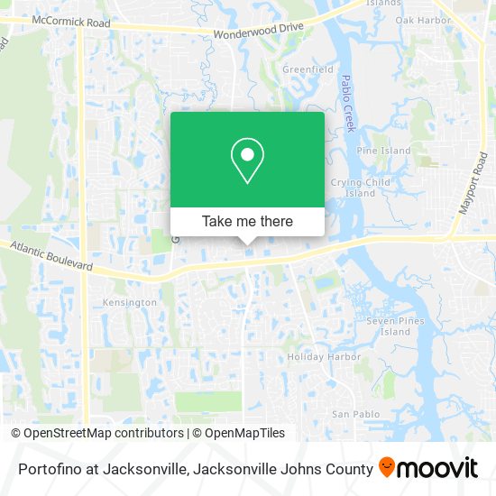 Portofino at Jacksonville map