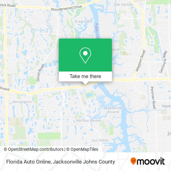 Florida Auto Online map