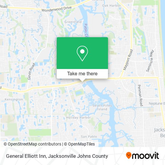 General Elliott Inn map