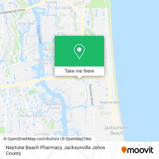 Neptune Beach Pharmacy map