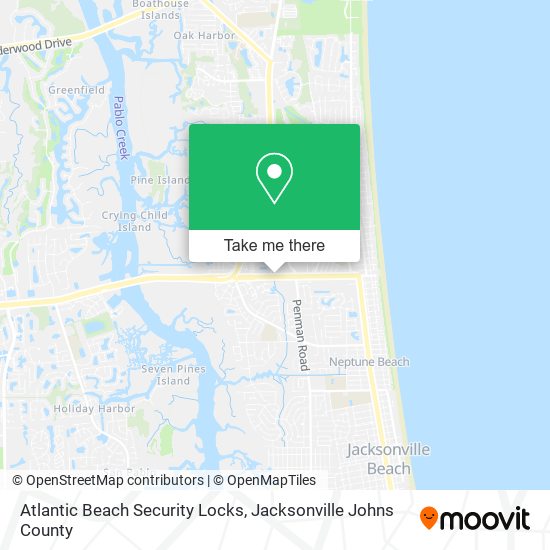 Atlantic Beach Security Locks map