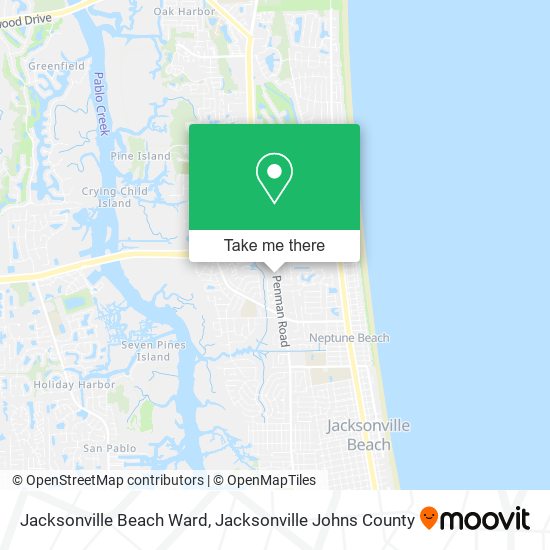 Jacksonville Beach Ward map