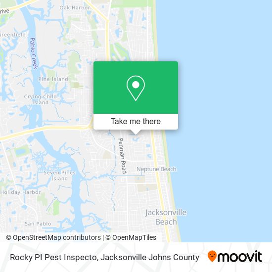 Mapa de Rocky PI Pest Inspecto