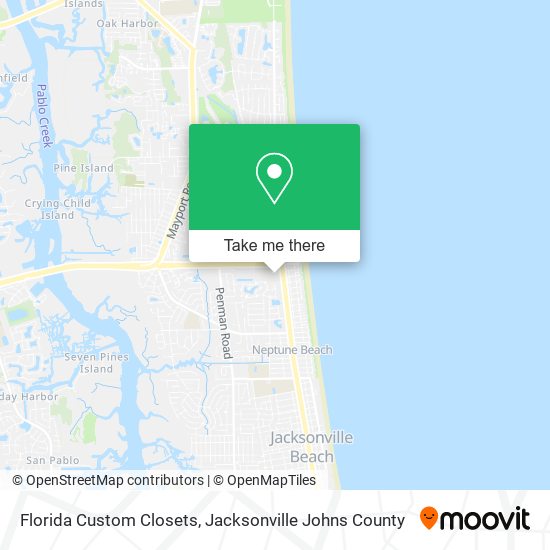 Florida Custom Closets map