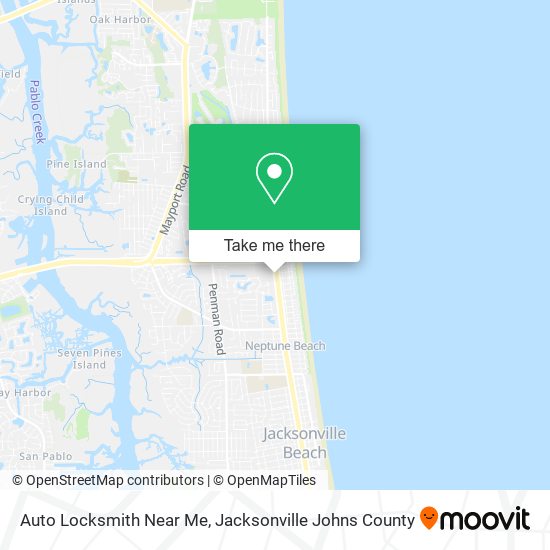Auto Locksmith Near Me map