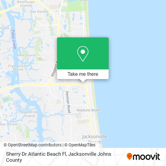 Mapa de Sherry Dr Atlantic Beach Fl