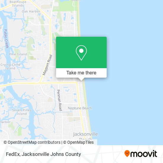 FedEx map