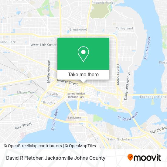 David R Fletcher map