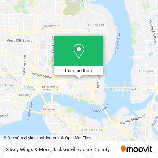 Sassy Wings & More map