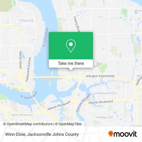Mapa de Winn-Dixie